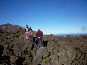 Asscent with Mt Tarinaki Behind