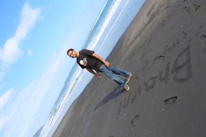 Black sands of Raglan