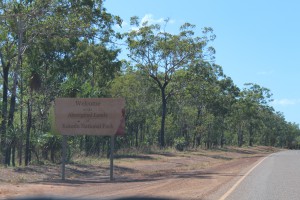 Entering the park