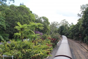 Walk past railway