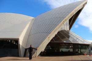 Close up at the opera house