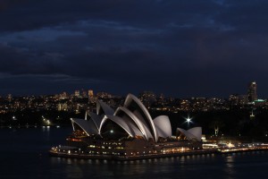 Opera House at night