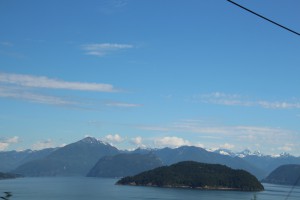 Sea view on sea to sky highway