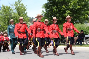 Mounties in the parade