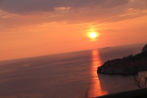 Sunset over Dubrovnik