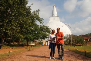 Massive White Stupa