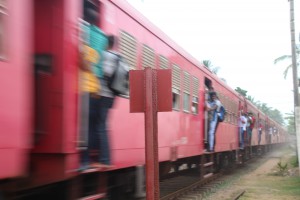 Crossing the train tracks