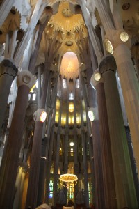 Central area of La Sagrada Família