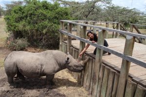 Bhavni saying hello to Baraka