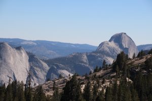 Half dome from the pass out