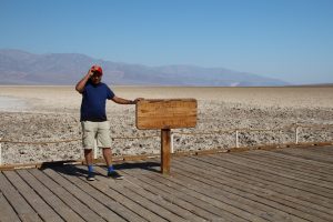 At Badwater basin