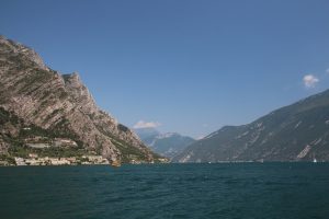 On a boat on Garda